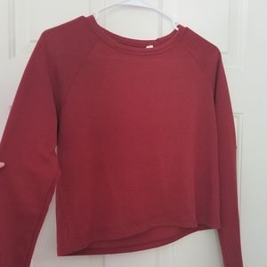 Red PacSun Cropped Sweater